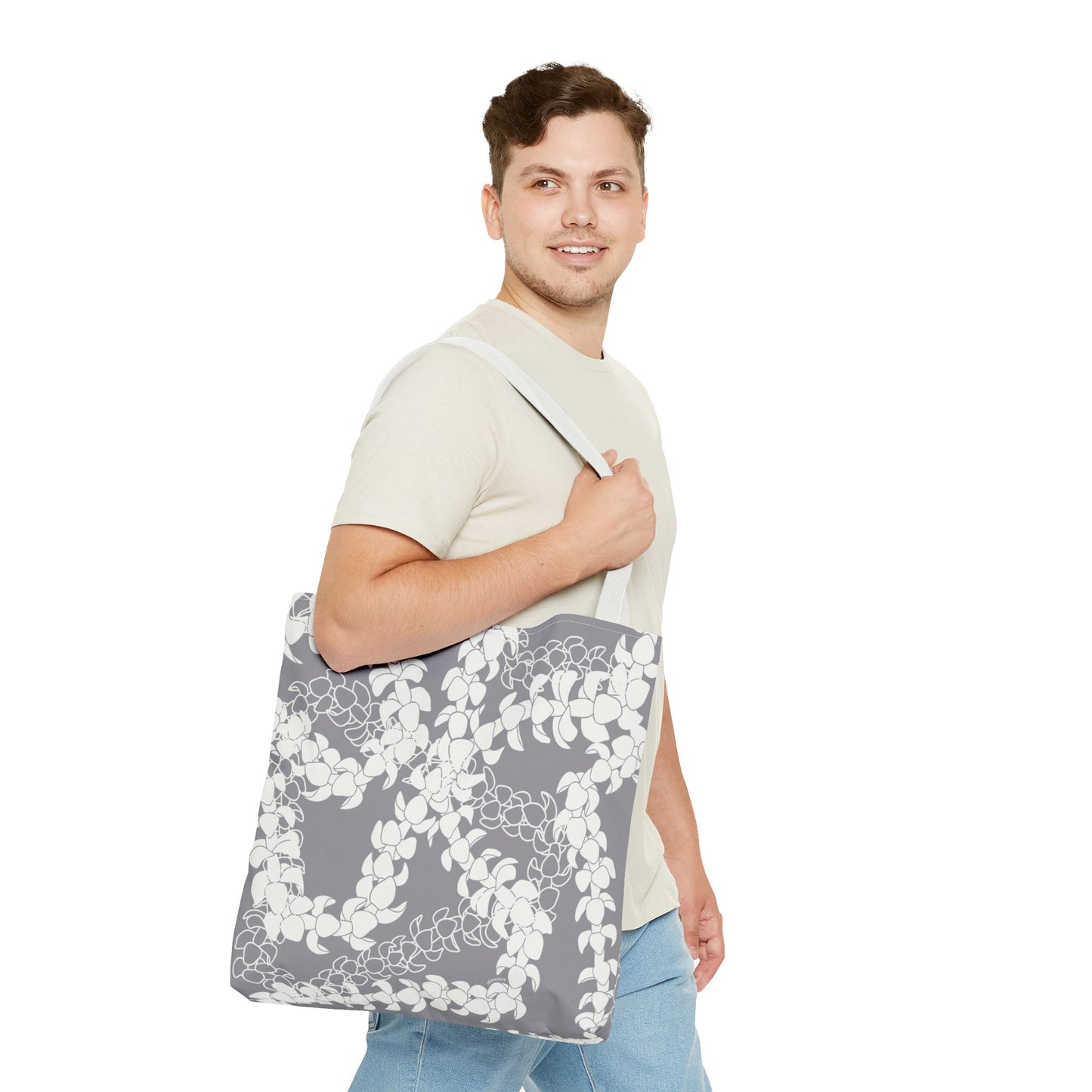 Tote Bag- Puakenikeni Curvilinear Lei (Poi-ish)