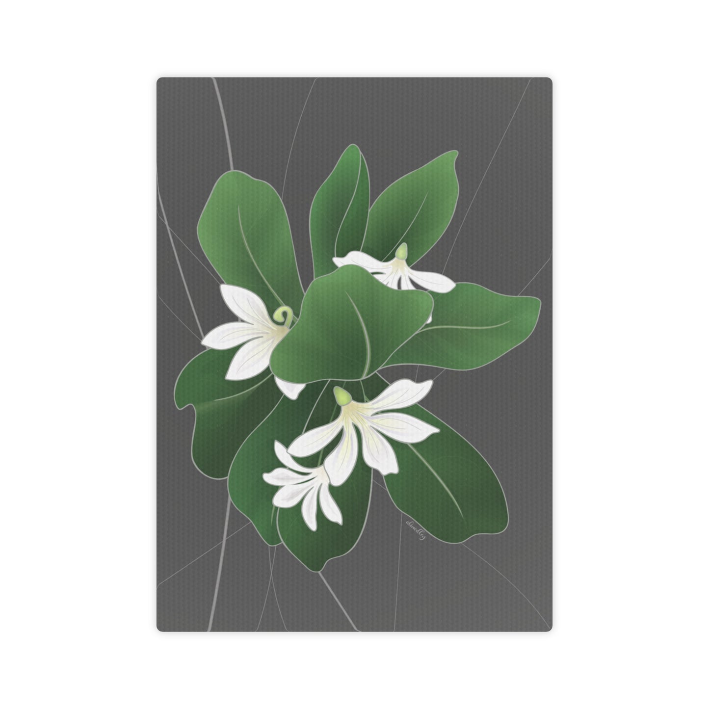Canvas Photo Tile- Naupaka
