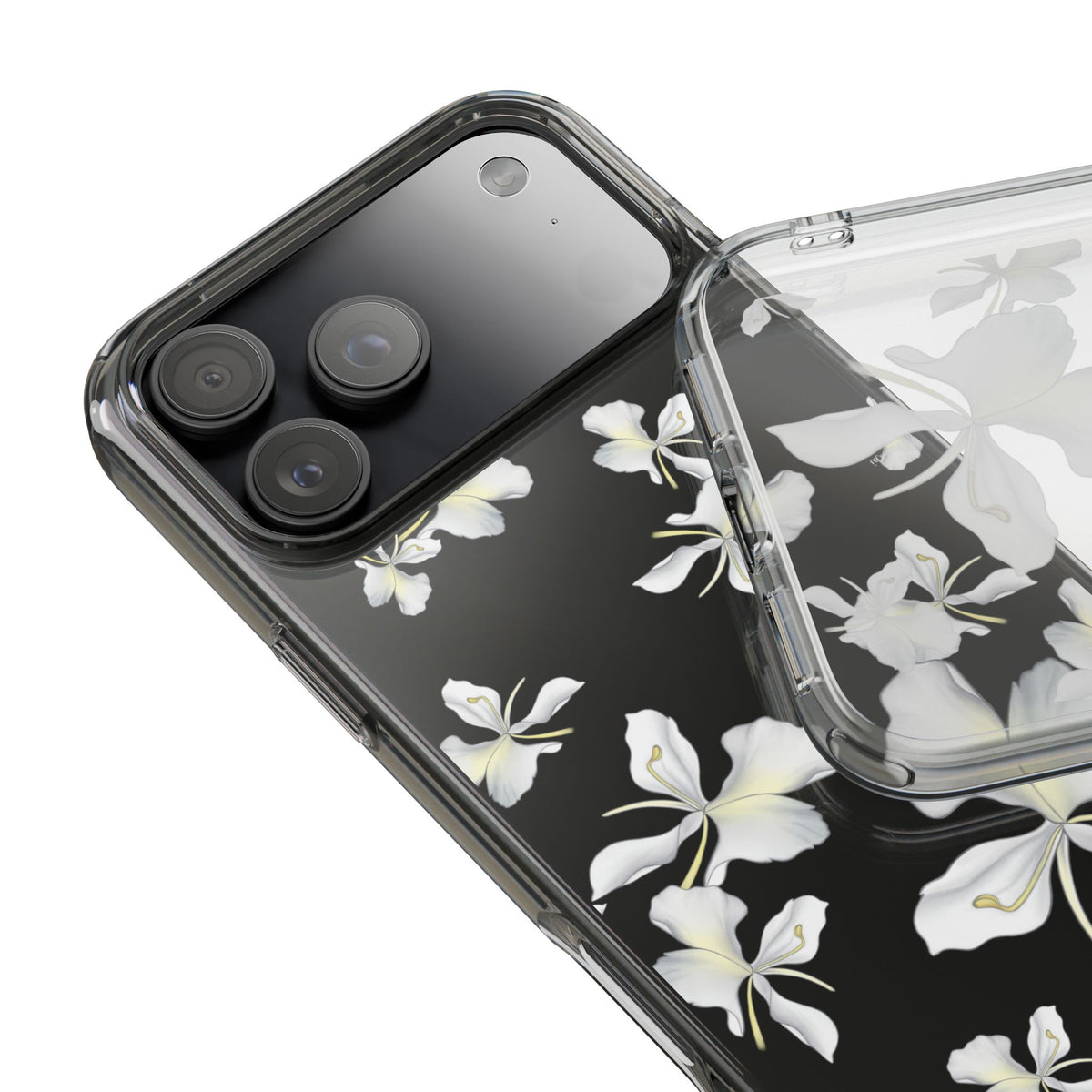 Awapuhi Butterfly Ginger Falling Flowers CLEAR Case