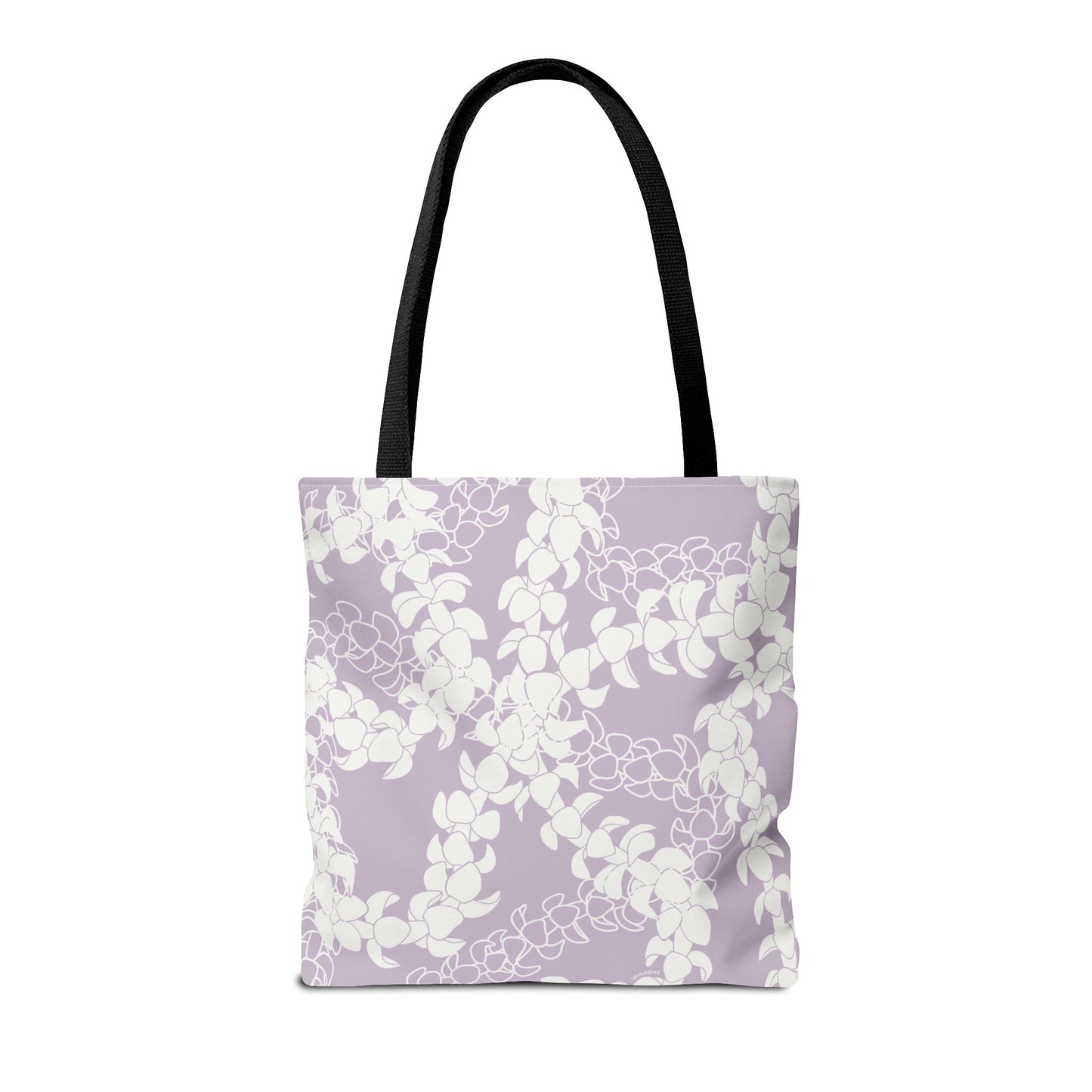 Tote Bag- Puakenikeni Curvilinear Lei (Pinky Periwinkle)