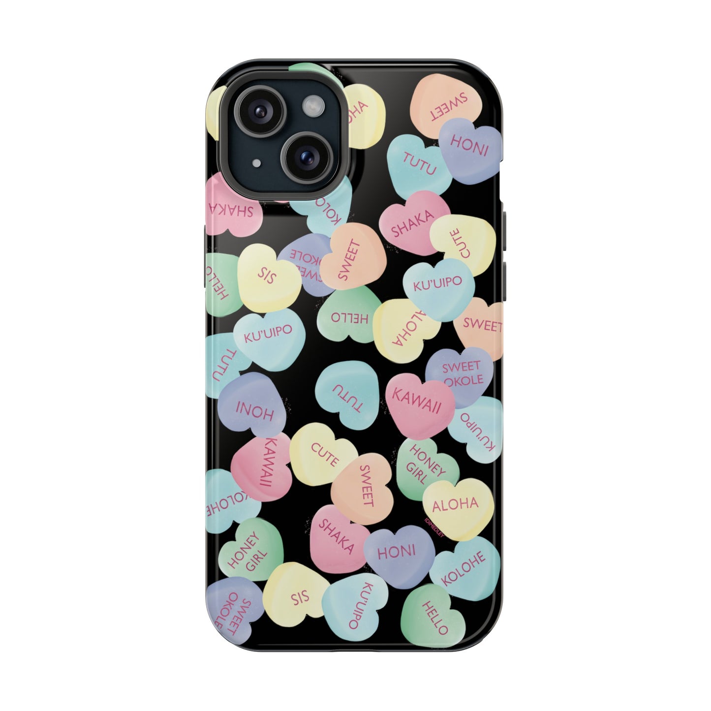 Candy Conversation Hearts Hawaii Style (Black)