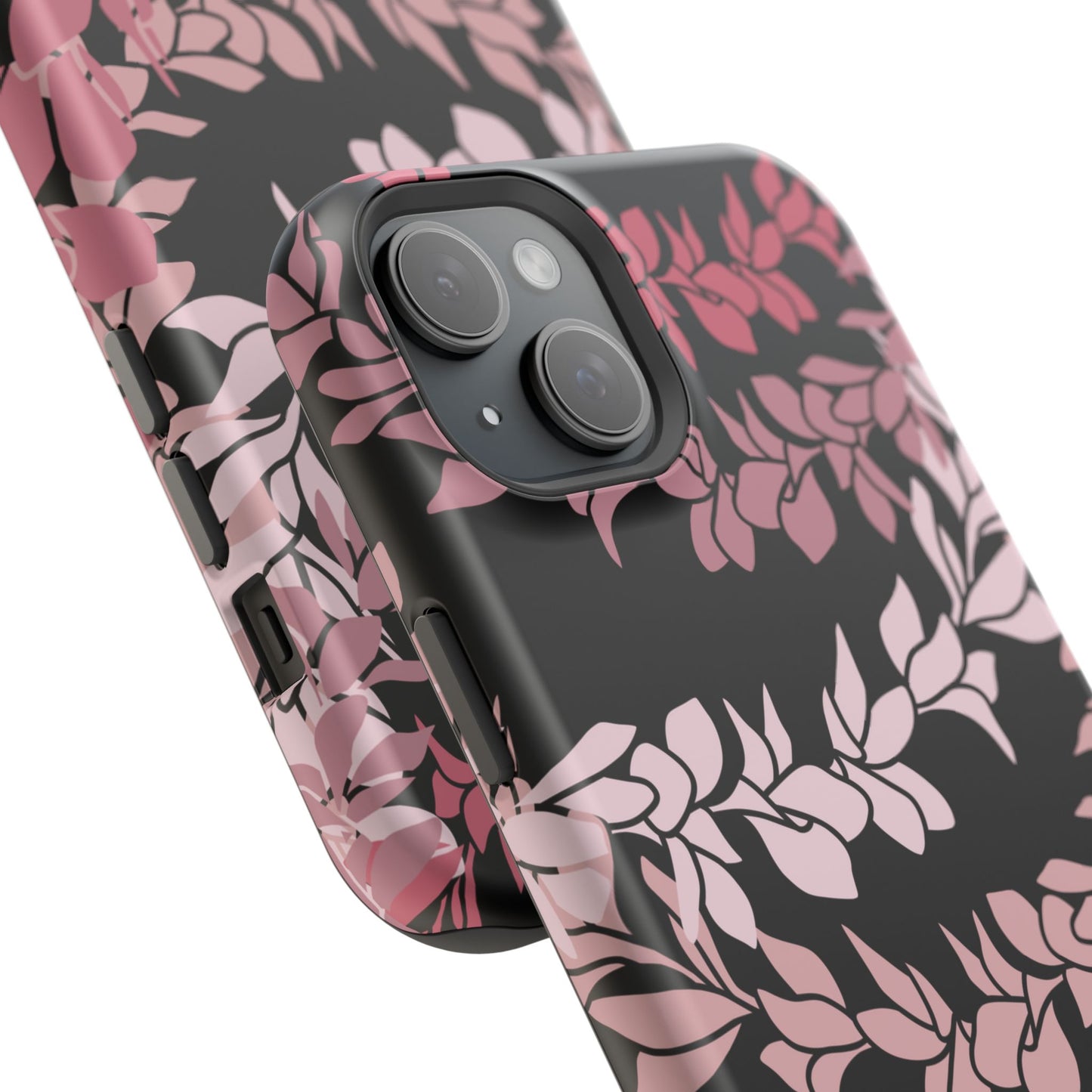 Plumeria Leis in Color Me Pinks (Black)