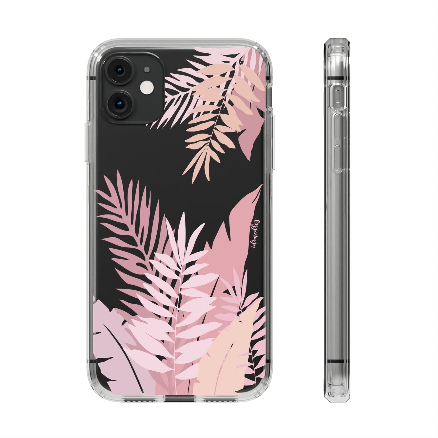 Whispering Leaves (Pink) CLEAR Case