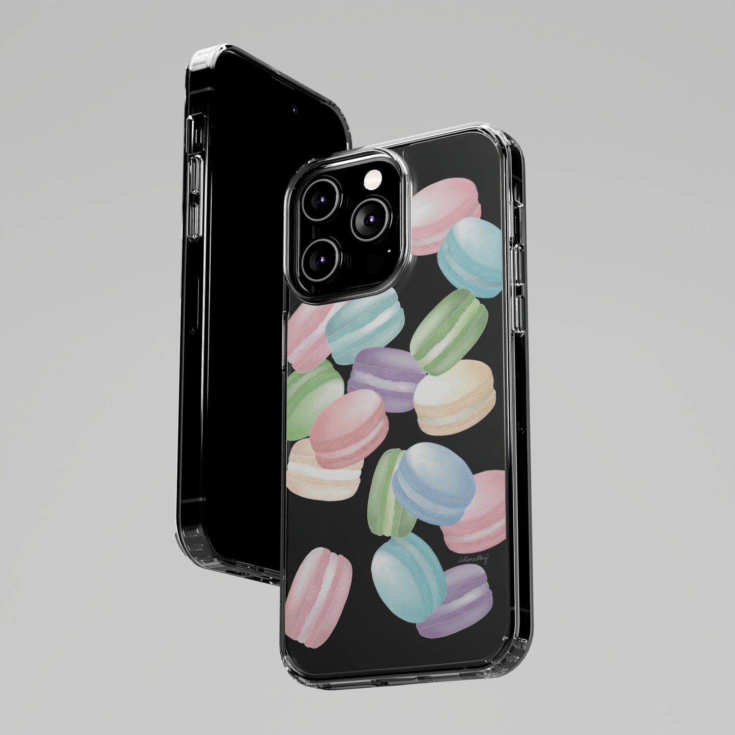 Macaron Rainbows CLEAR Case