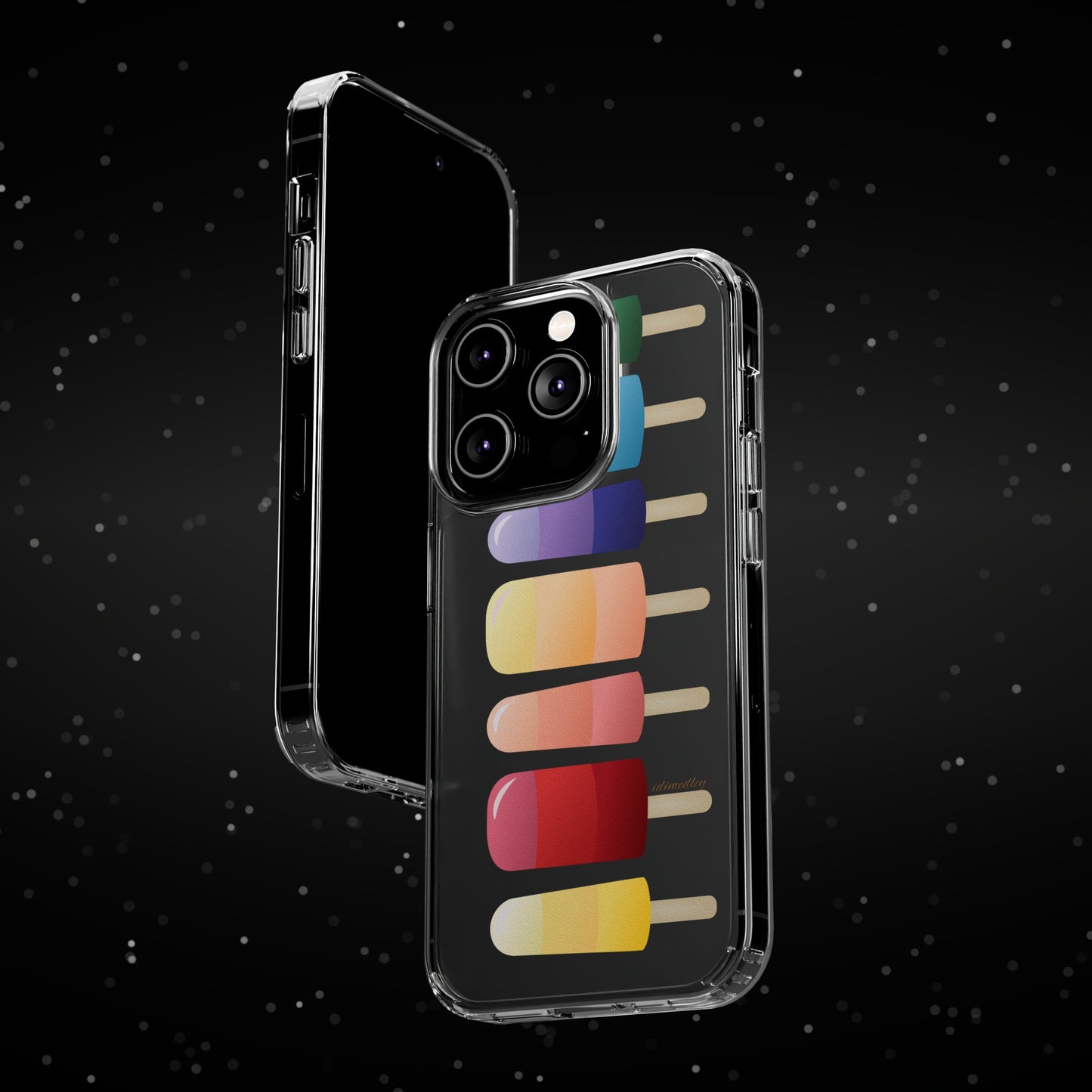 Rainbow Popsicles CLEAR Case