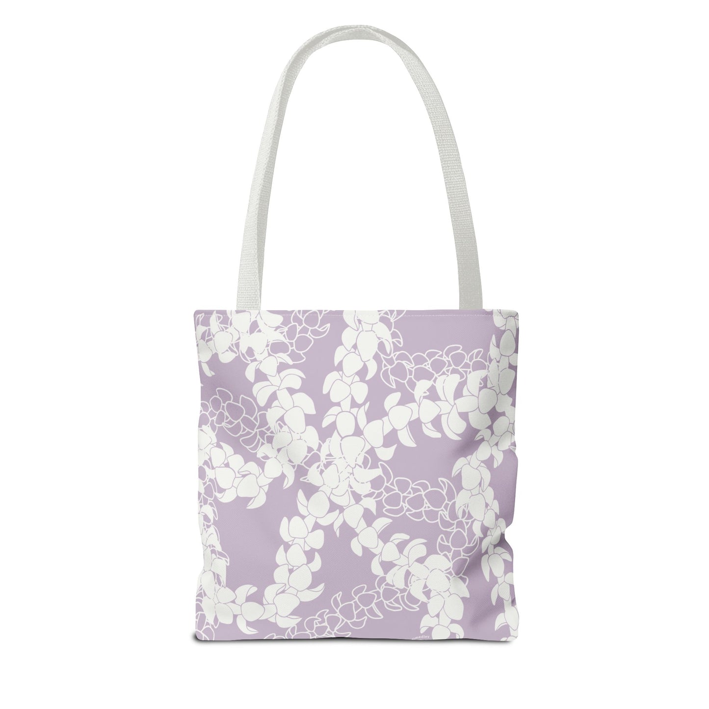 Tote Bag- Puakenikeni Curvilinear Lei (Pinky Periwinkle)