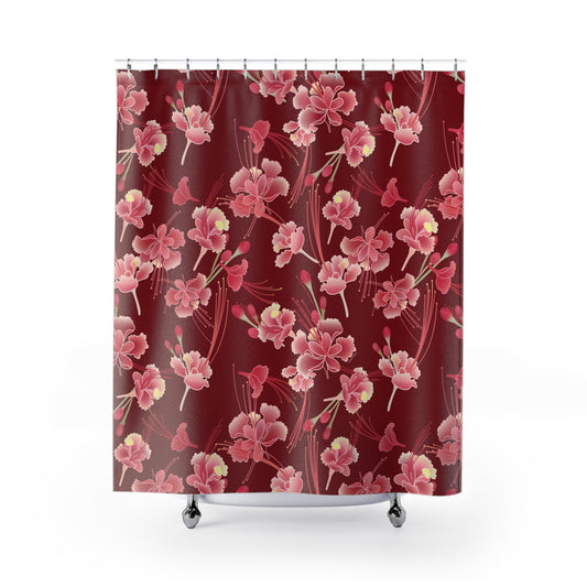 Shower Curtain- Ohai Ali’i Pink (Lava Red)