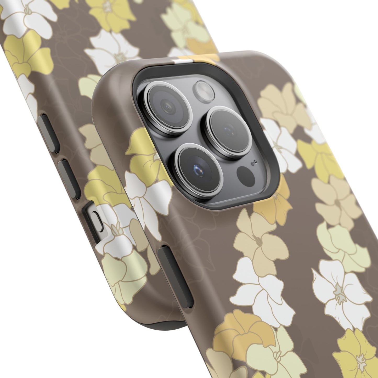 Puakenikeni En Face Flower Leis (Brown)