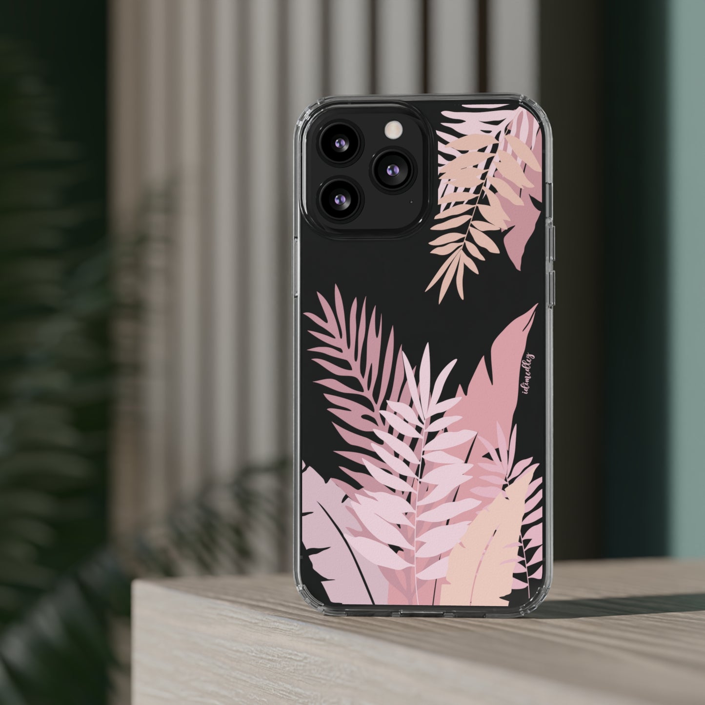 Whispering Leaves (Pink) CLEAR Case