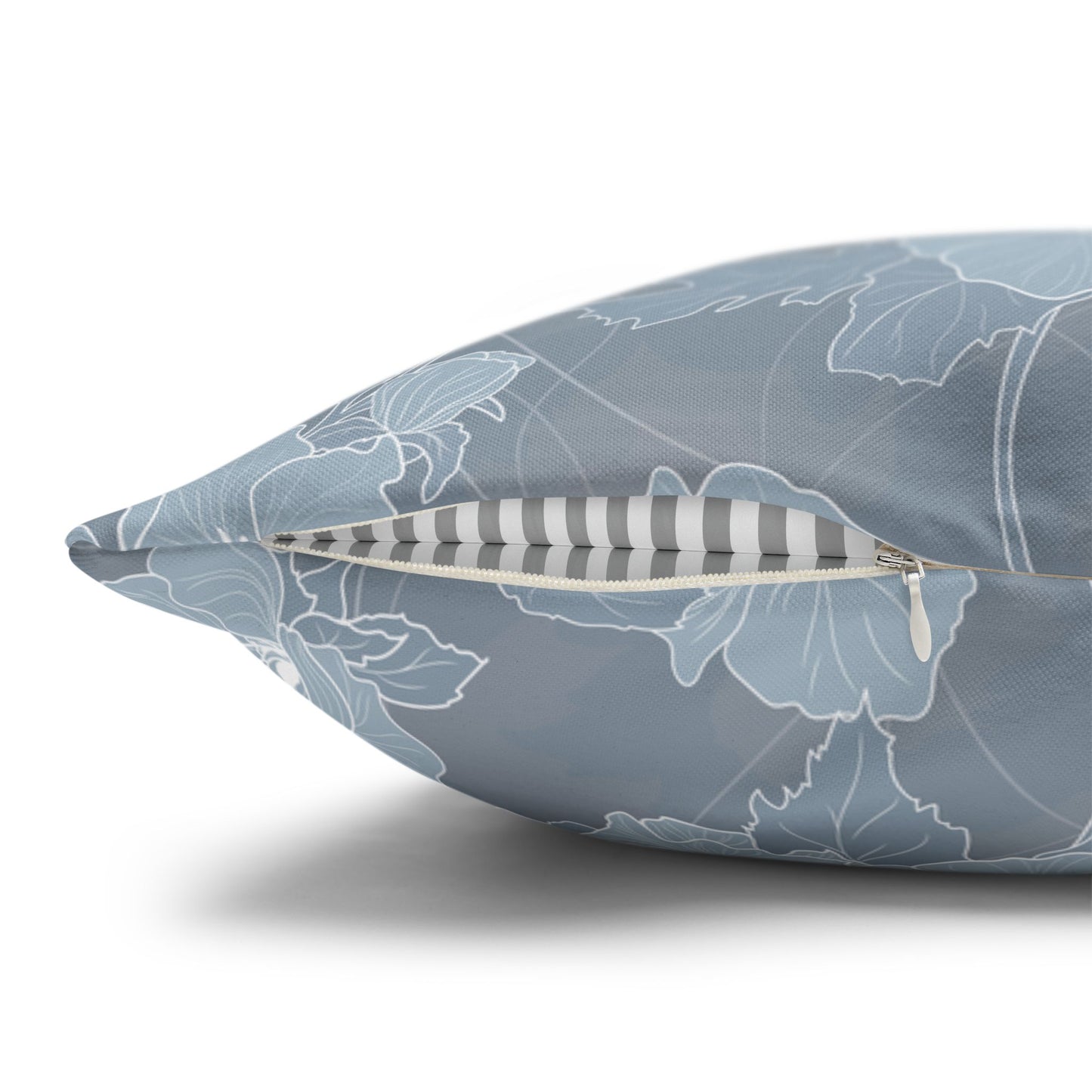 Canvas Throw Pillow Case- Pua Kala in Blue