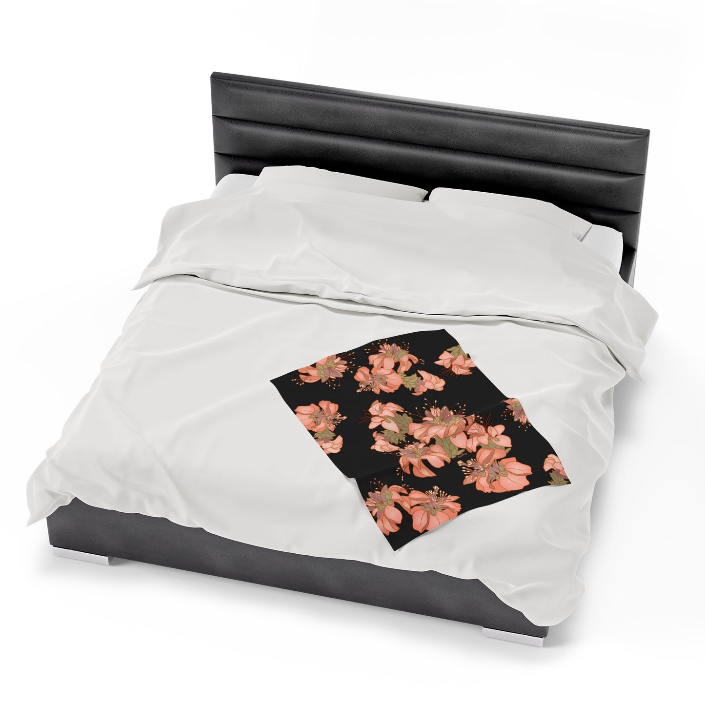 Velveteen Blanket- Hawaiian Wili Wili Flower