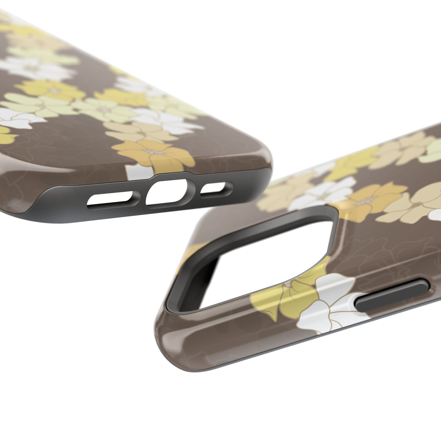 Puakenikeni En Face Flower Leis (Brown)