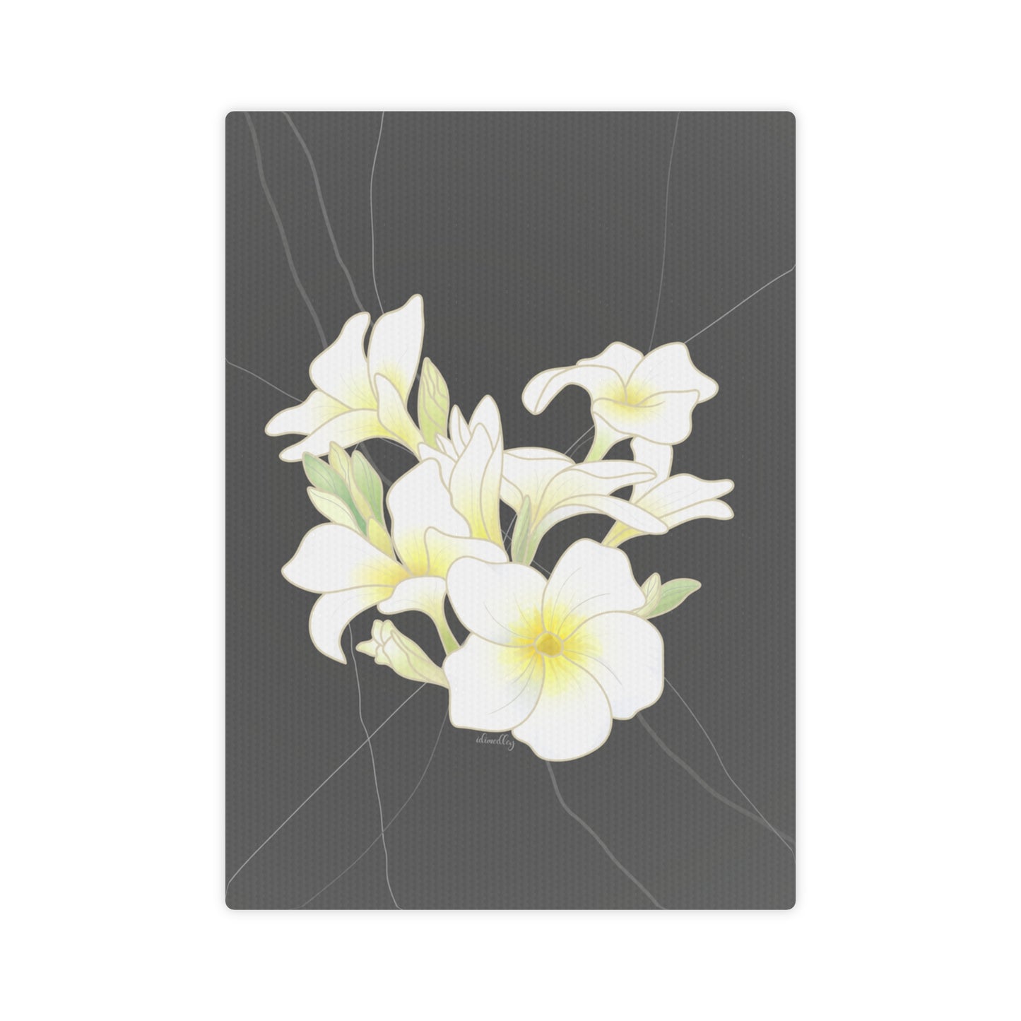 Canvas Photo Tile- Plumeria
