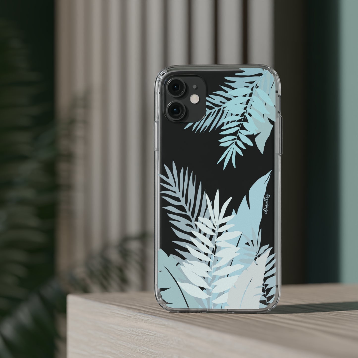 Whispering Leaves (Blue) CLEAR Case