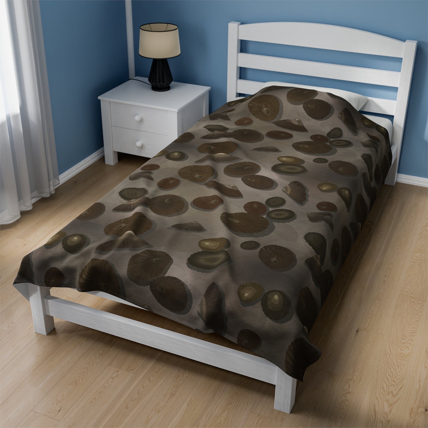Velveteen Blanket- Lil Opihi Brown