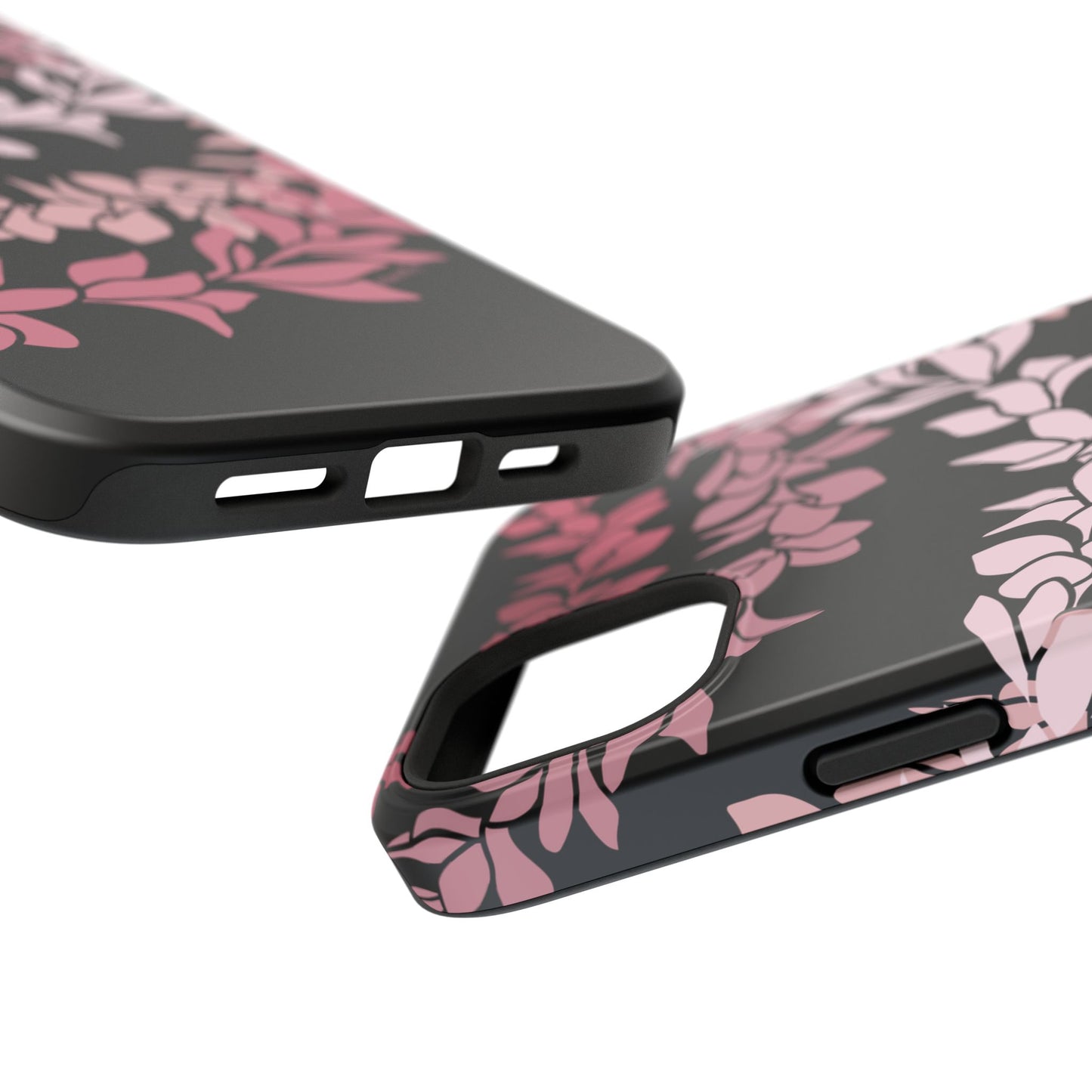 Plumeria Leis in Color Me Pinks (Black)