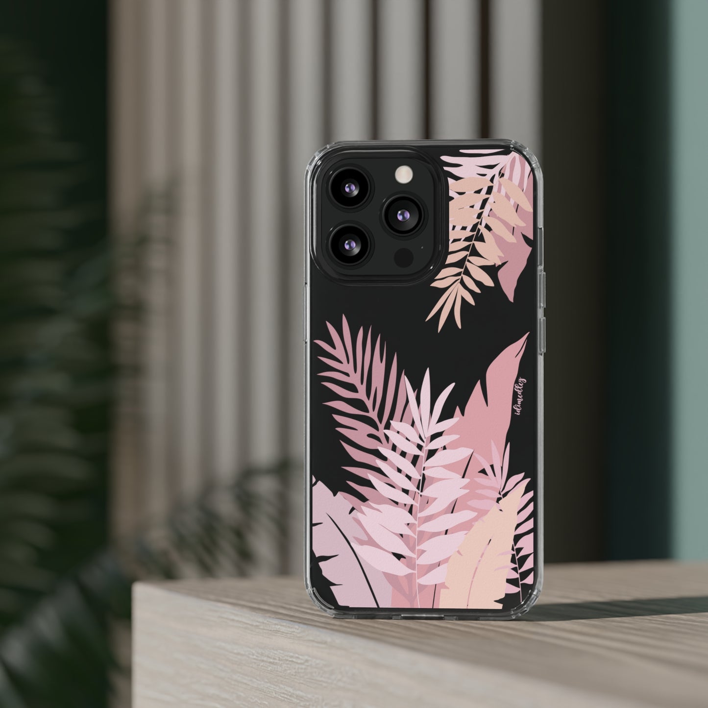 Whispering Leaves (Pink) CLEAR Case
