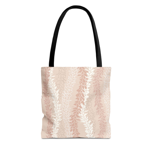 Tote bag- White Ginger Kisses (Peach)