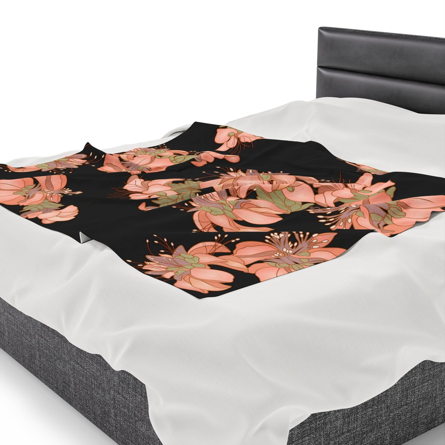 Velveteen Blanket- Hawaiian Wili Wili Flower
