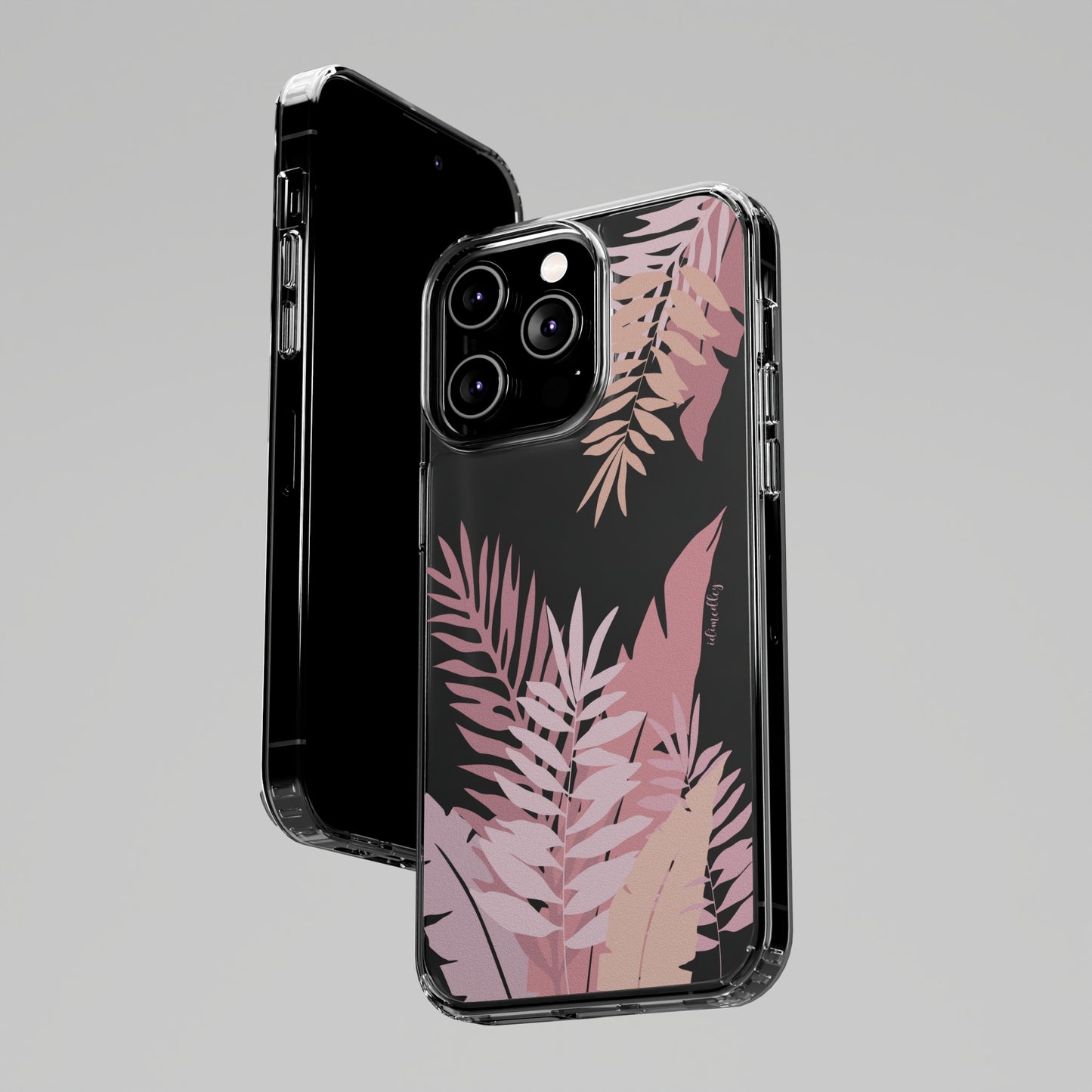 Whispering Leaves (Pink) CLEAR Case