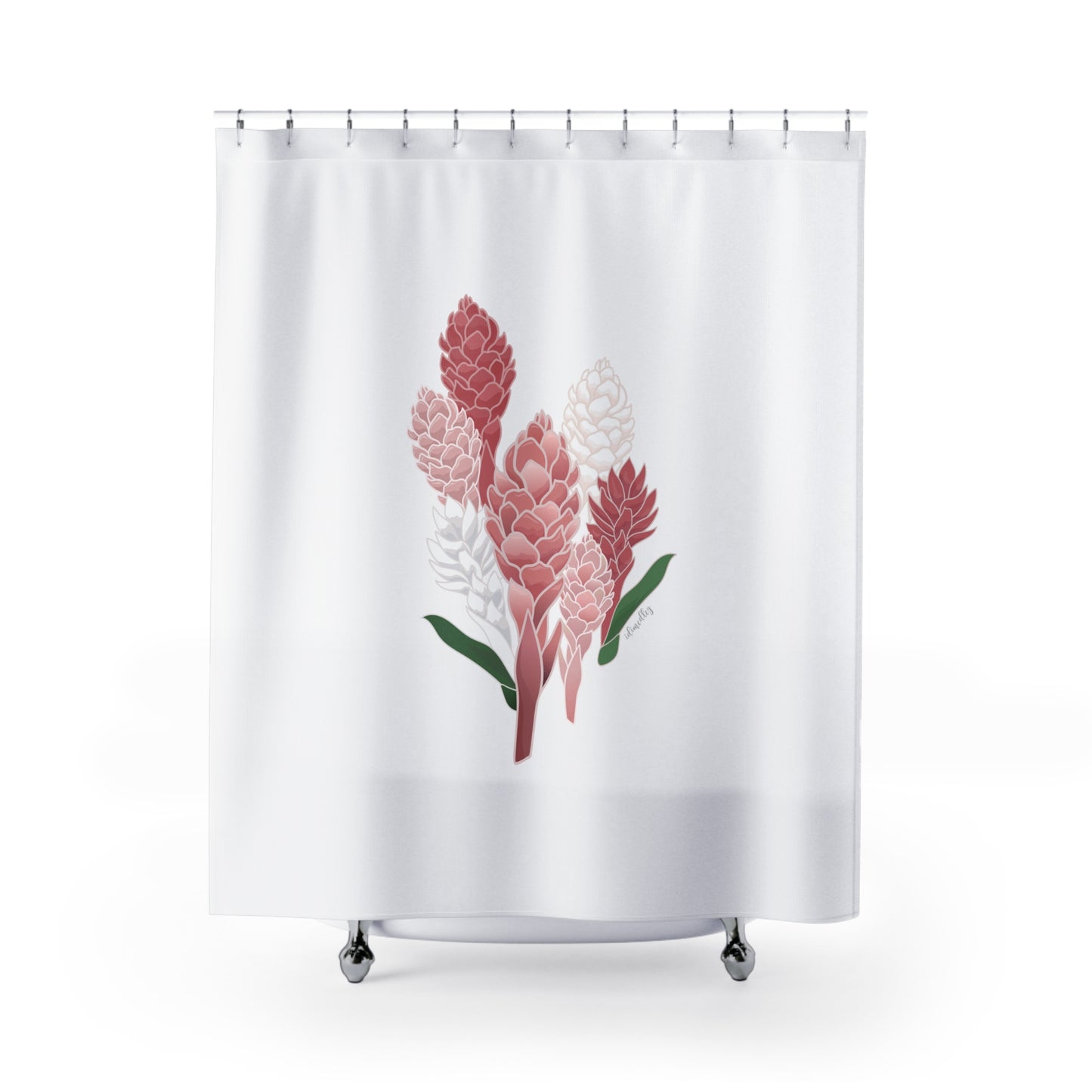 Shower Curtain- Hawaiian Ginger Cluster