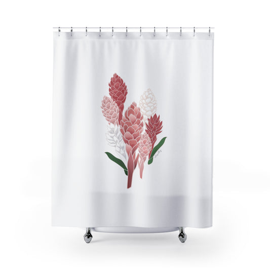 Shower Curtain- Hawaiian Ginger Cluster