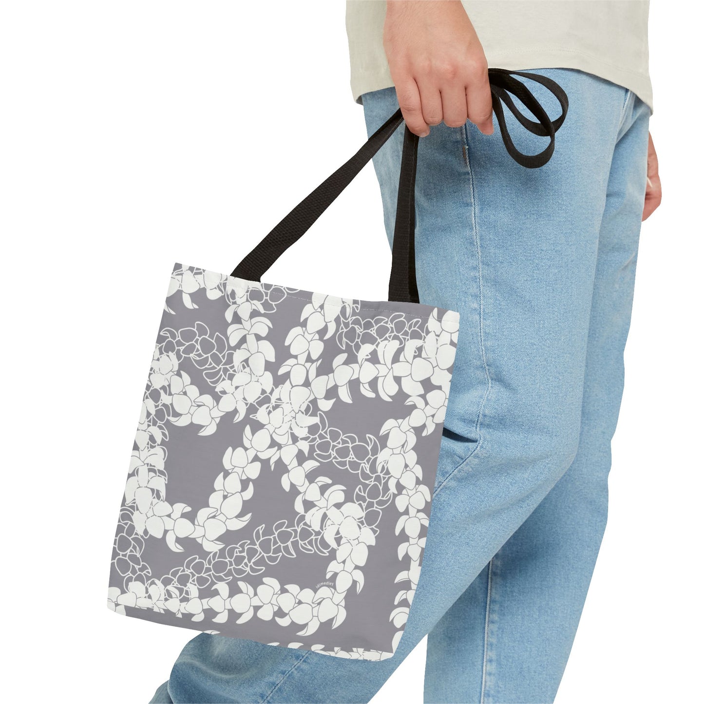Tote Bag- Puakenikeni Curvilinear Lei (Poi-ish)