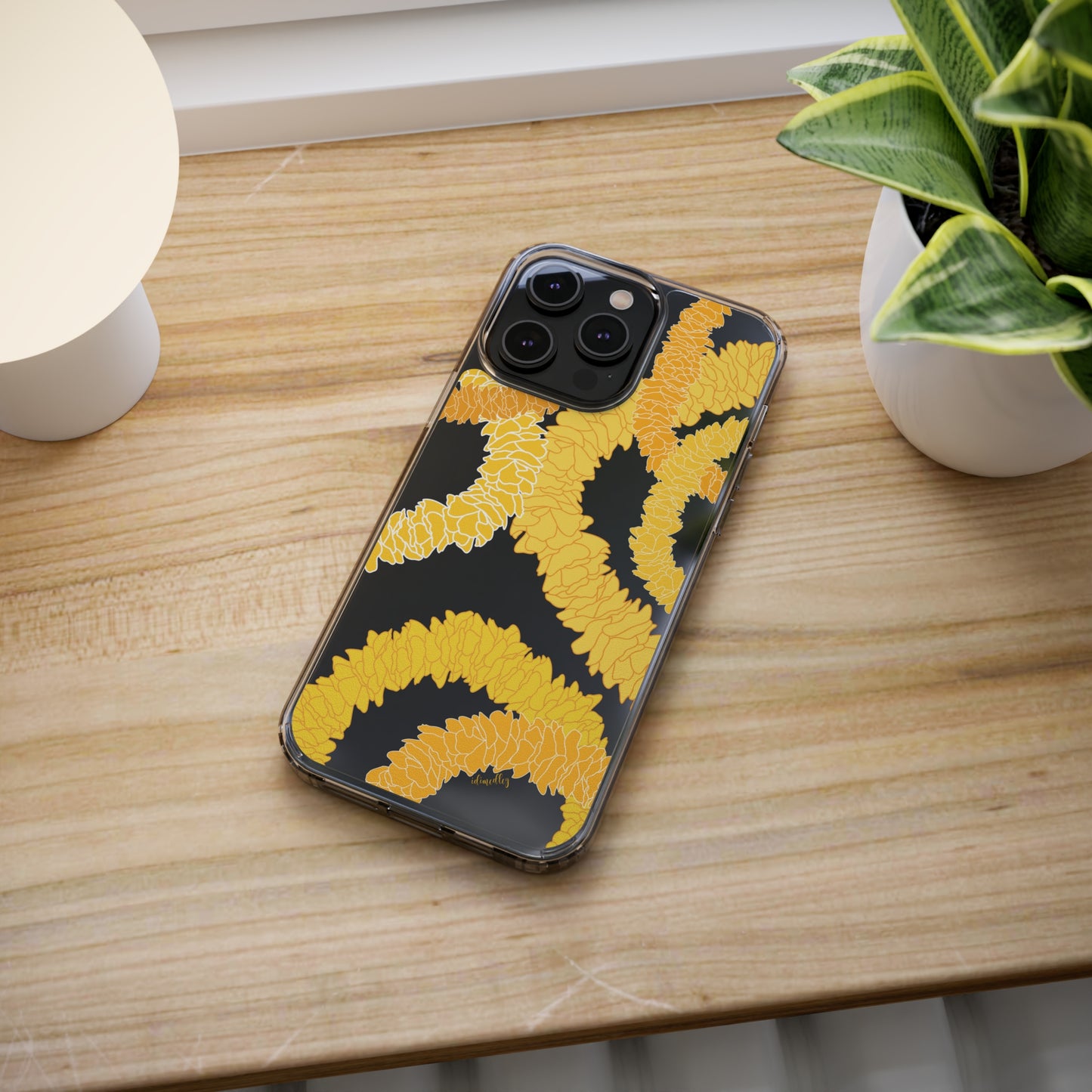 Ilima Flower Lei CLEAR Case
