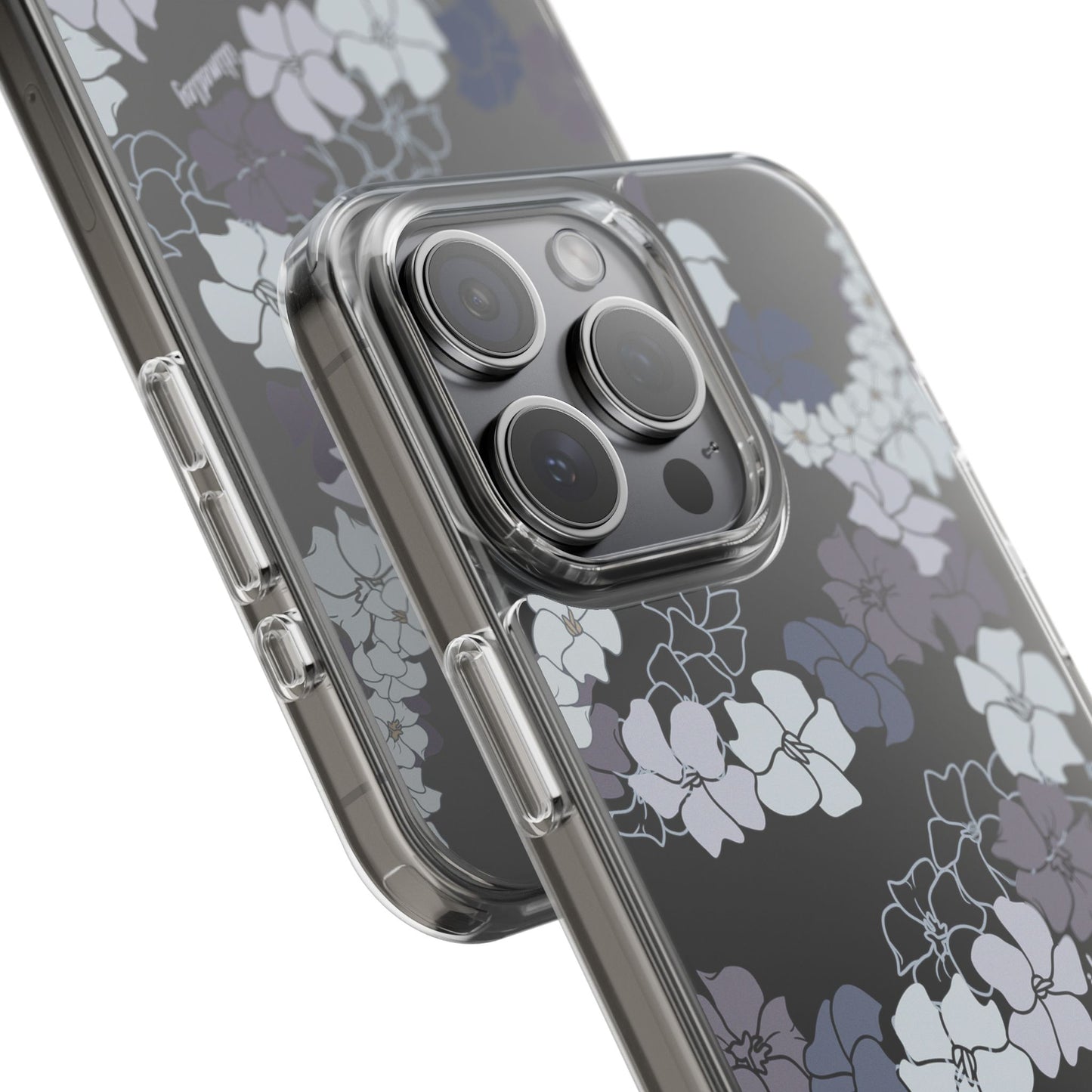 Puakenikeni En Face Flower Leis (Blue and Purple) CLEAR Case