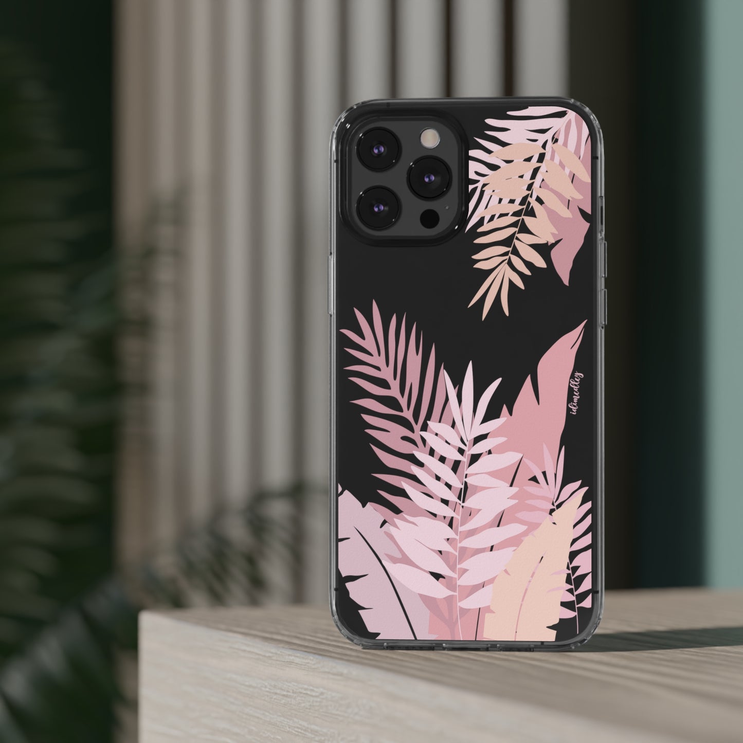 Whispering Leaves (Pink) CLEAR Case