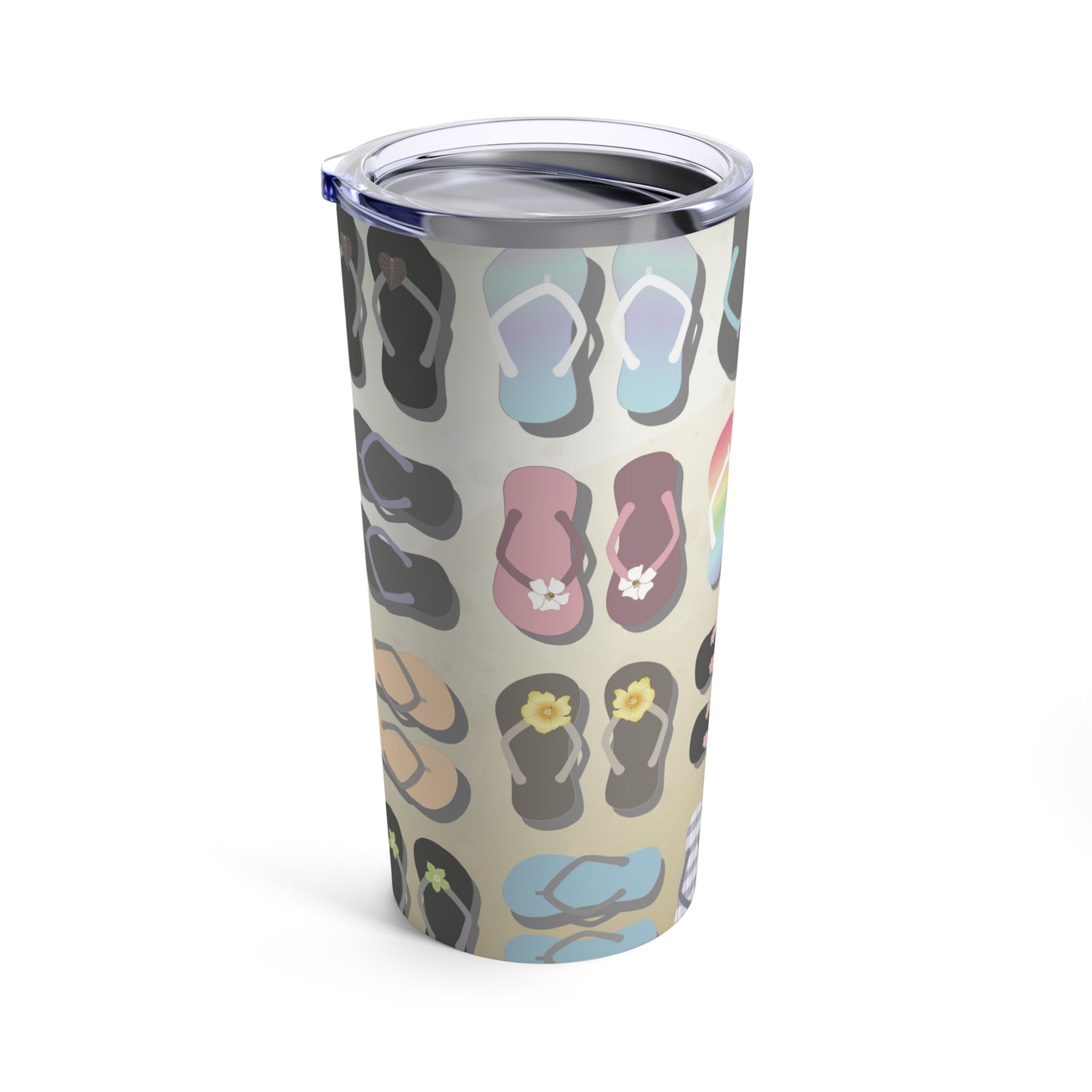 Tumbler 20oz- Sandy Pua Toes in my Rubbah Slippahs