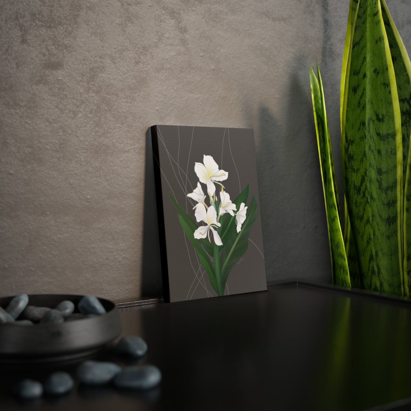 Canvas Photo Tile- Awapuhi Butterfly Ginger