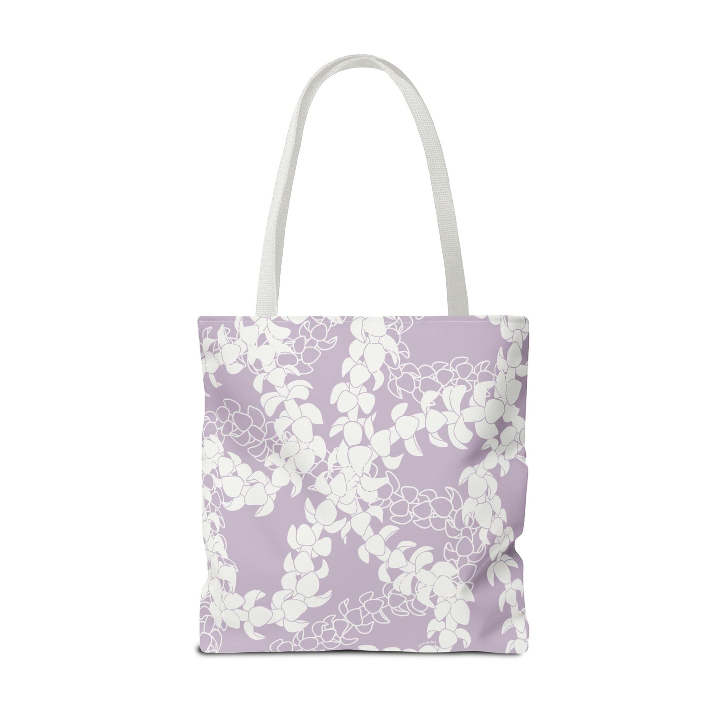 Tote Bag- Puakenikeni Curvilinear Lei (Pinky Periwinkle)