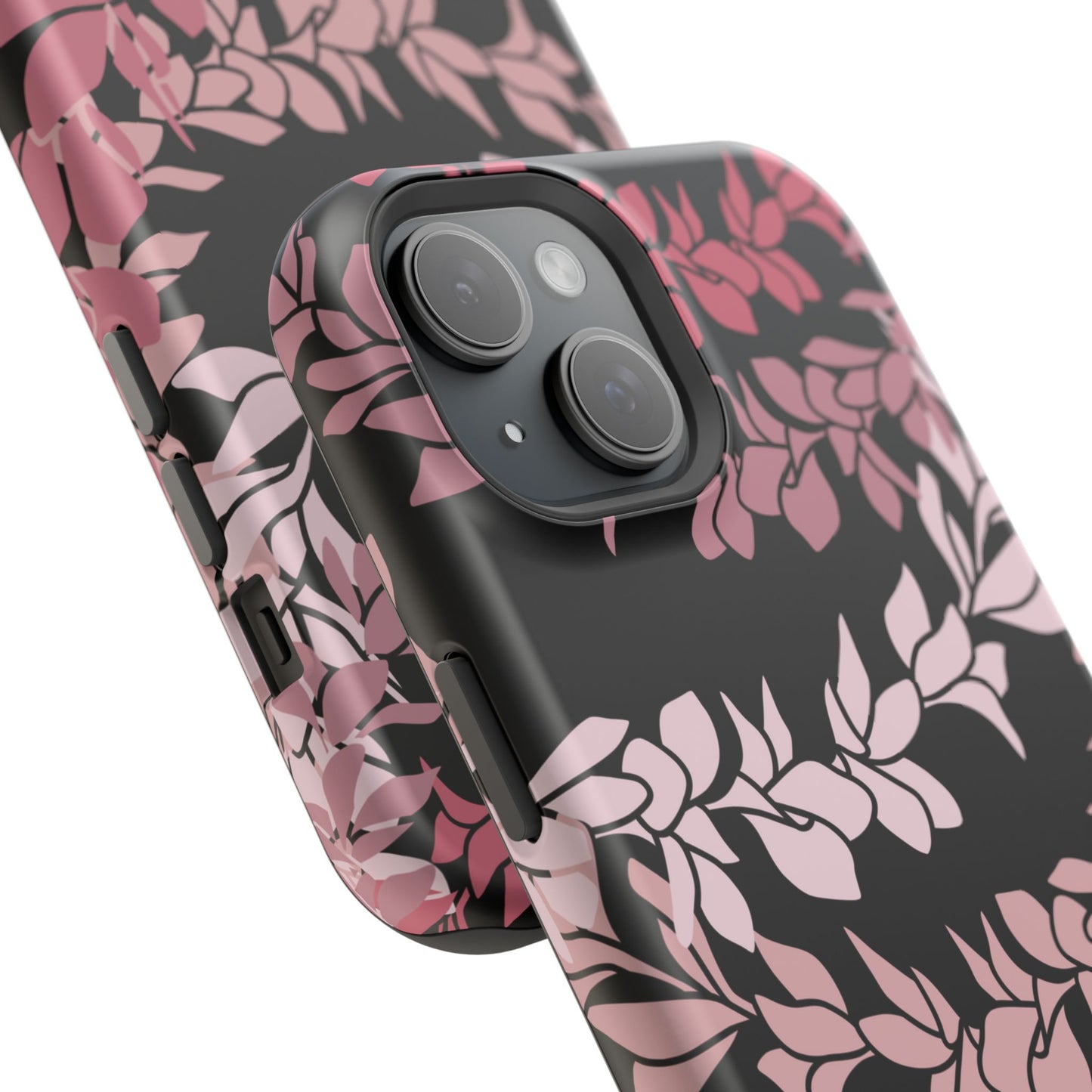Plumeria Leis in Color Me Pinks (Black)