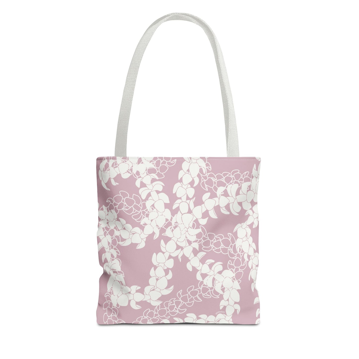 Tote Bag- Puakenikeni Curvilinear Lei (Rosey Pink)