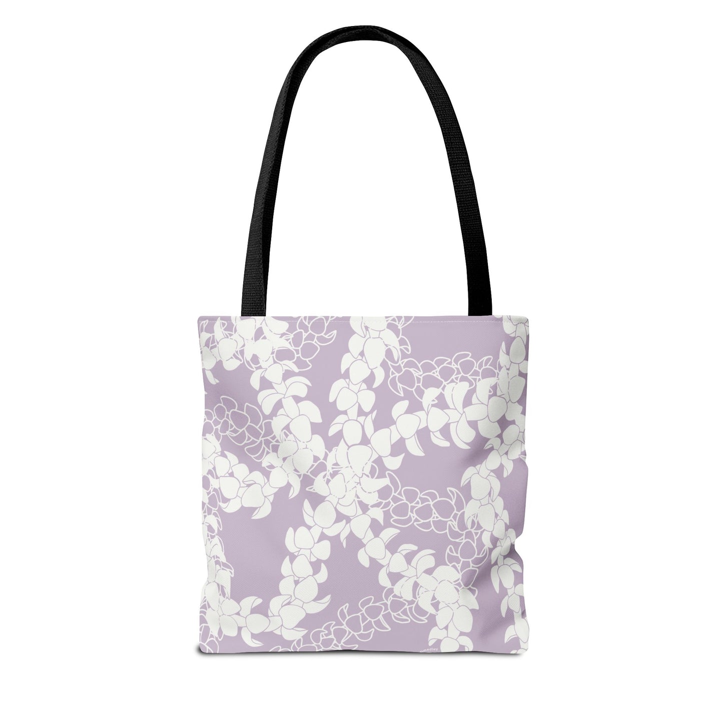 Tote Bag- Puakenikeni Curvilinear Lei (Pinky Periwinkle)