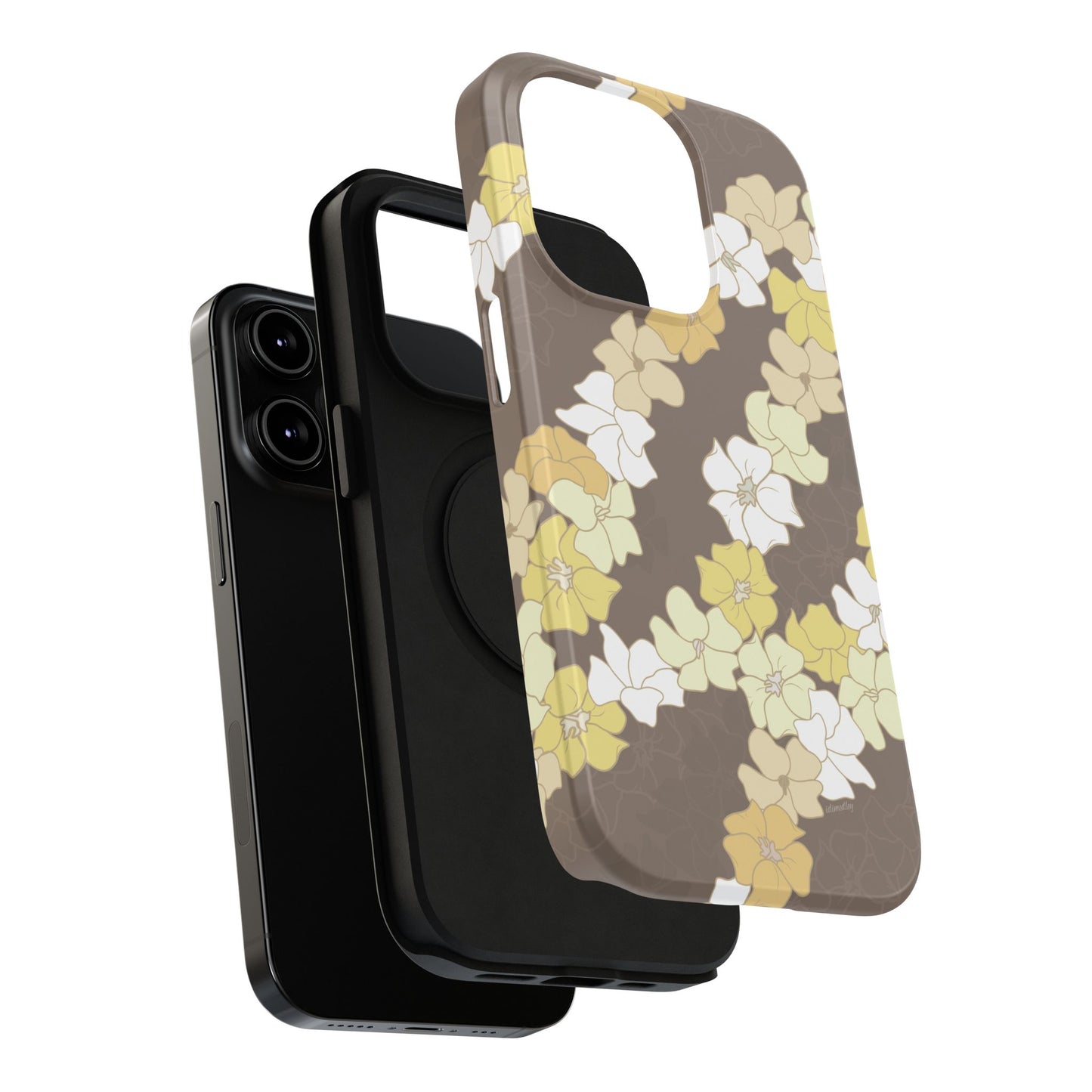Puakenikeni En Face Flower Leis (Brown)