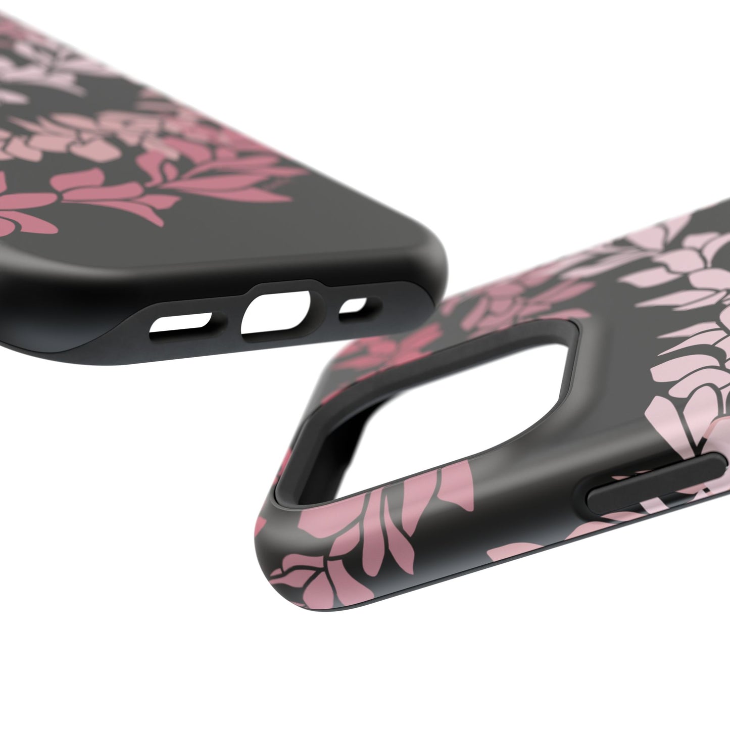 Plumeria Leis in Color Me Pinks (Black)
