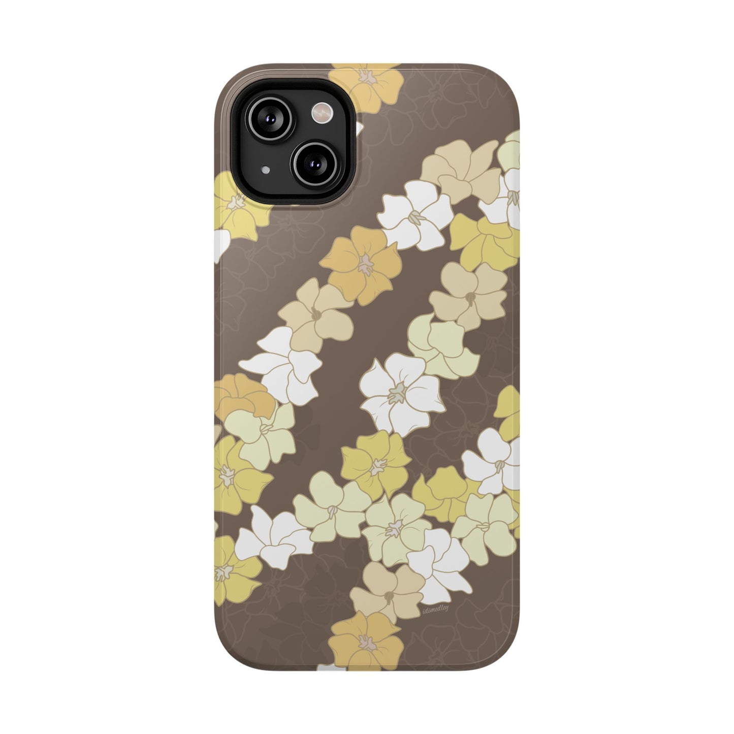 Puakenikeni En Face Flower Leis (Brown)