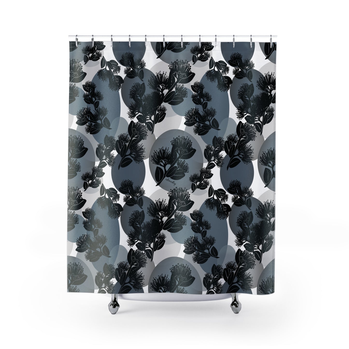 Shower Curtain- Ohia Lehua Spotlight (White)