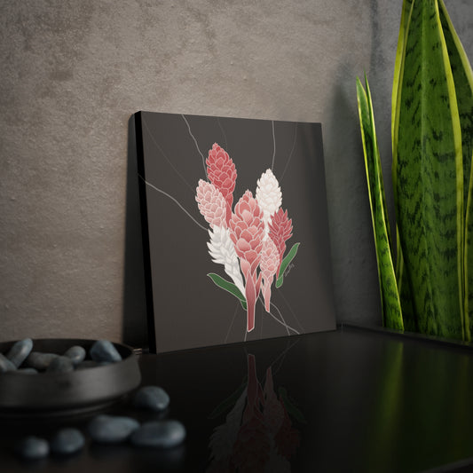 Canvas Photo Tile- Protea Flower
