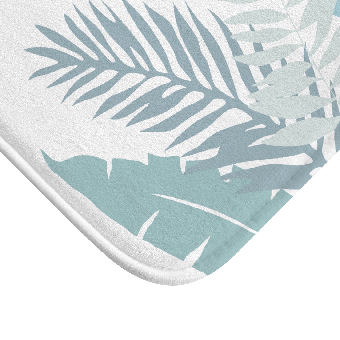 Bath Mat- Whispering Leaves in Blue