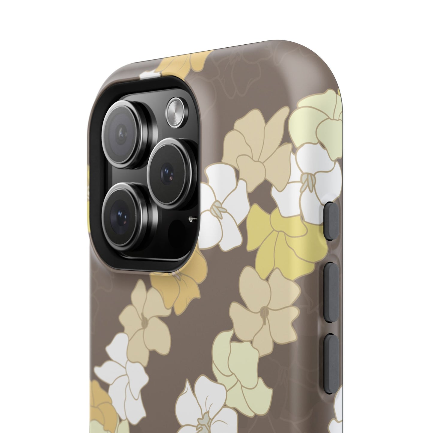 Puakenikeni En Face Flower Leis (Brown)