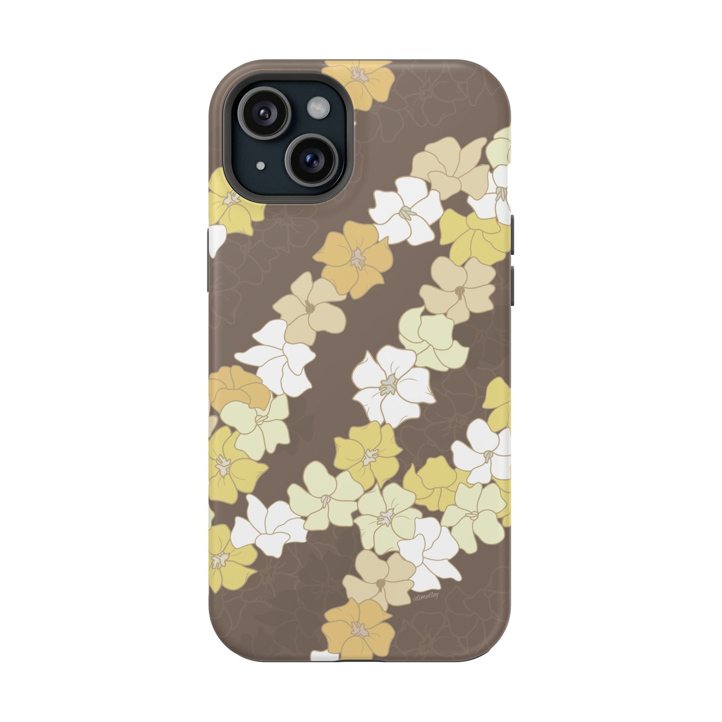 Puakenikeni En Face Flower Leis (Brown)