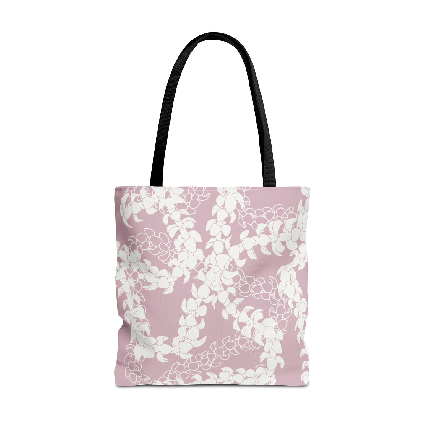 Tote Bag- Puakenikeni Curvilinear Lei (Rosey Pink)