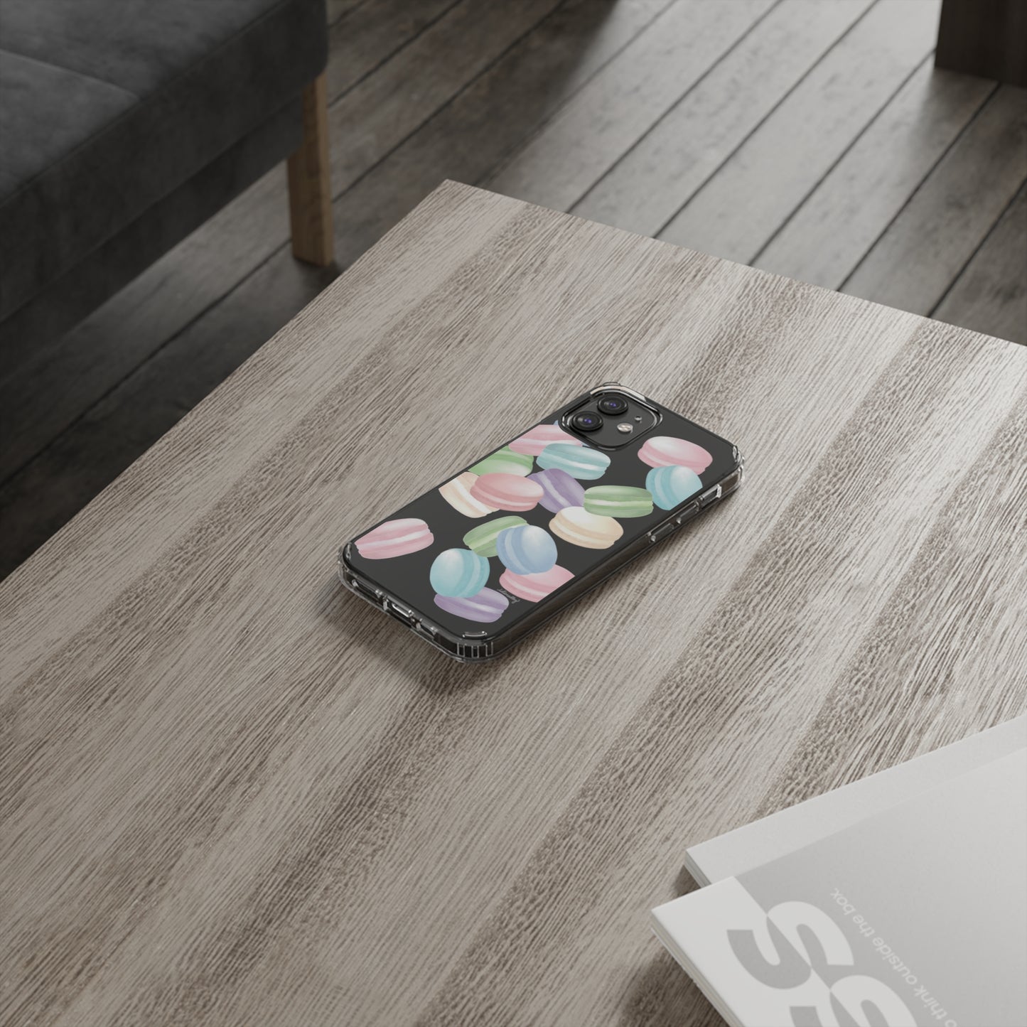 Macaron Rainbows CLEAR Case