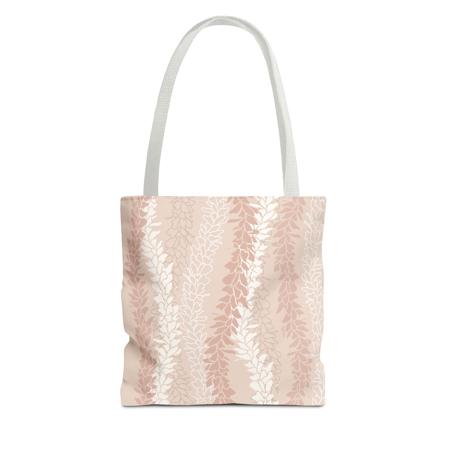 Tote bag- White Ginger Kisses (Peach)
