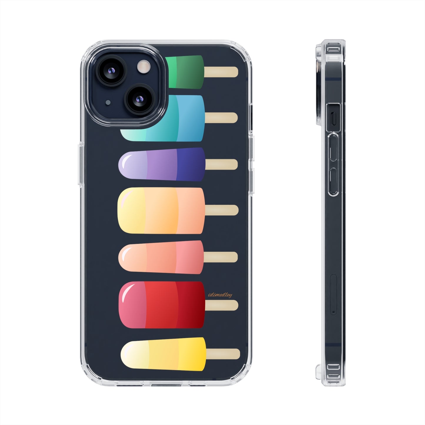 Rainbow Popsicles CLEAR Case