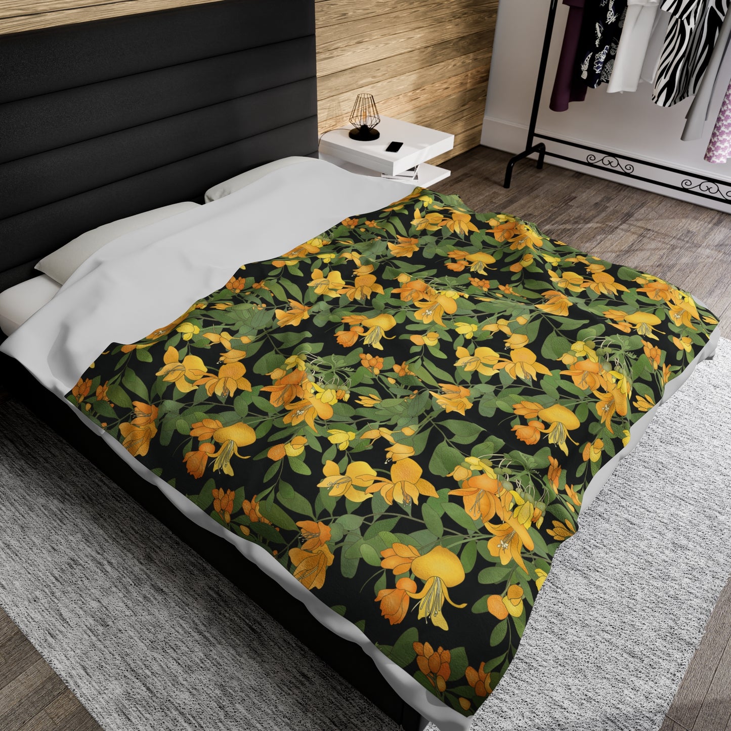 Velveteen Blanket-Mamane Flower Cluster