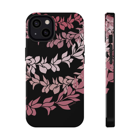 Plumeria Leis in Color Me Pinks (Black)